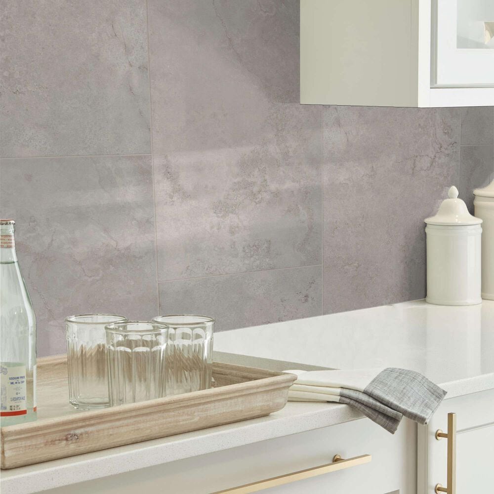 Shaw Layered Earth Grey 24&quot; x 48&quot; Porcelain Tile, , large