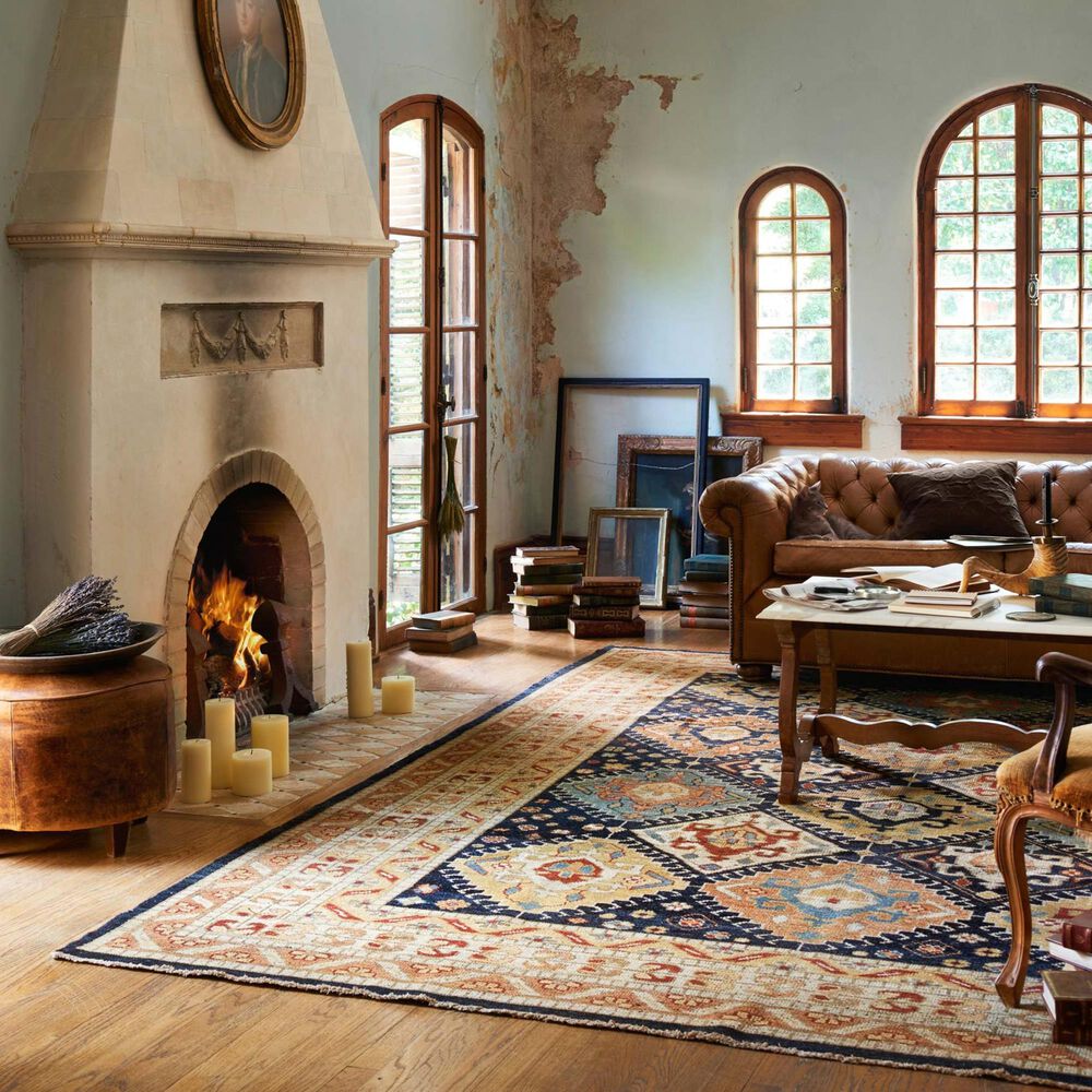 Loloi Heirloom 10&#39; x 14&#39; Navy/Multy Area Rug, , large