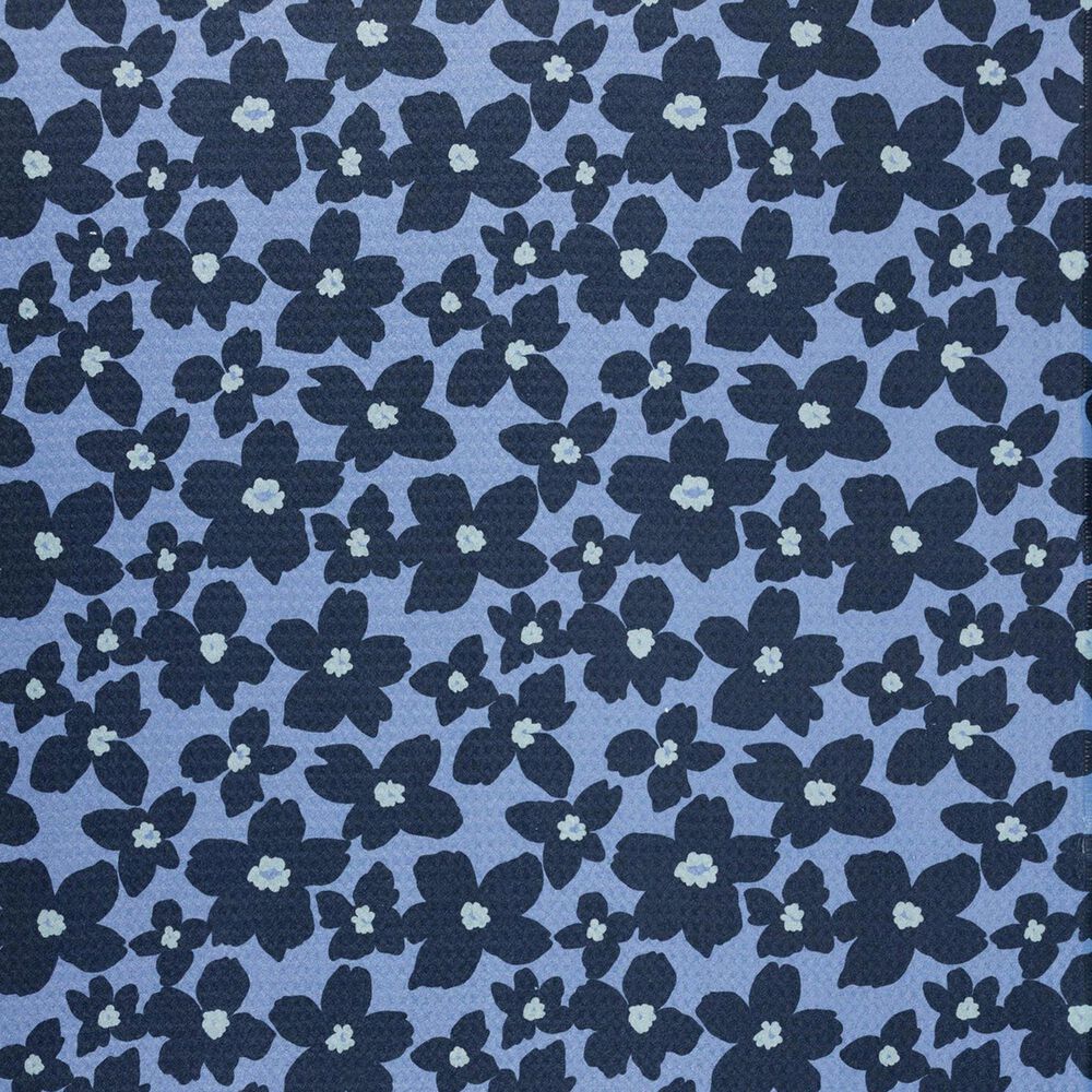MuKitchen Vibe Dish Towel in Periwinkle Floral and White, , large