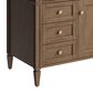 James Martin Brittany 48" Single Bathroom Vanity in Pecan with Single Hole 3 cm White Zeus Silestone Top and Rectangular Sink, , large