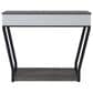 Ashley Sethlen Console Sofa Table with Speaker in Gray and Black, , large