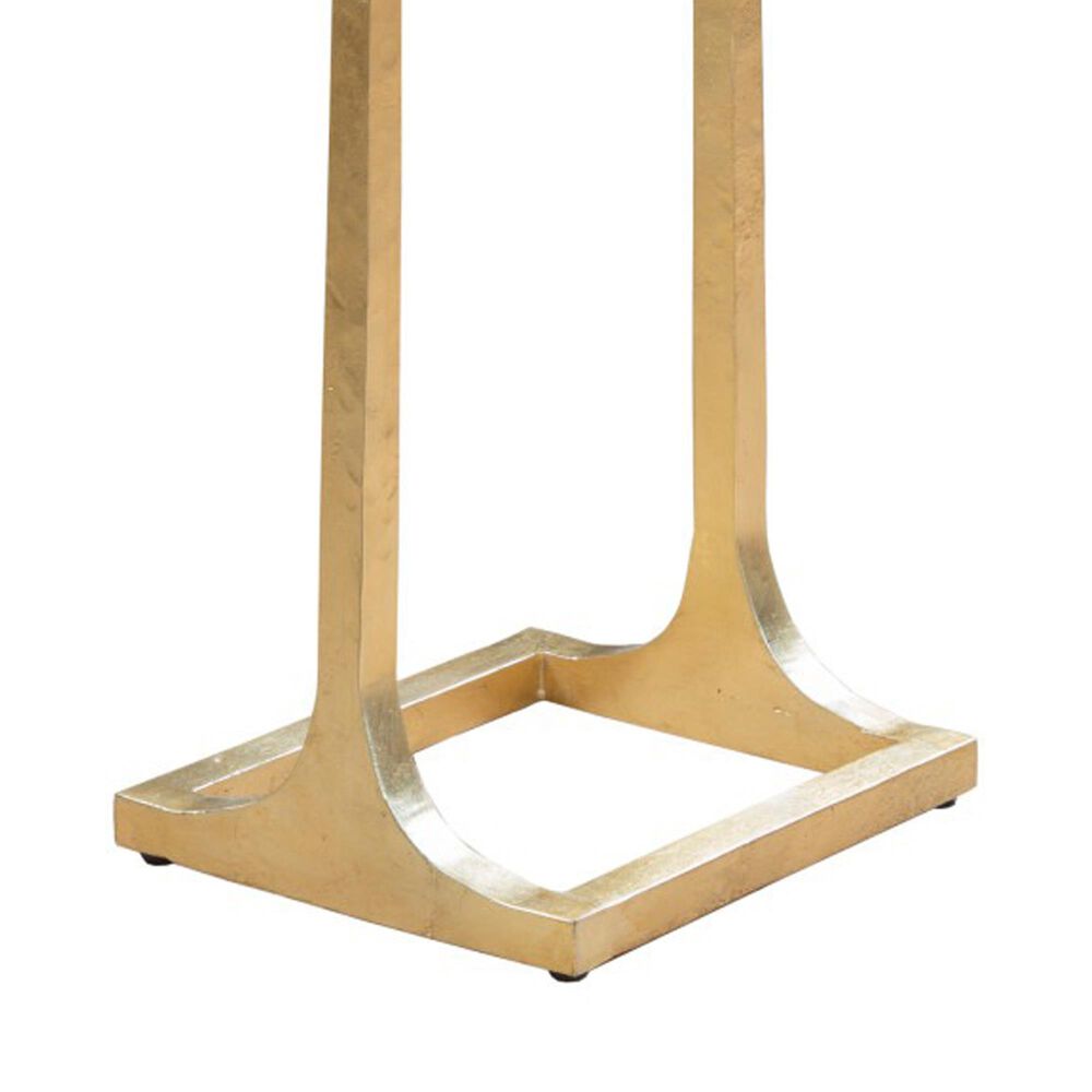 Artistica Metal Sunward End Table in Orange and Gold Leaf, , large