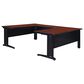 Regency Global Sourcing Fusion 72" U-Desk with Bridge in Cherry, , large