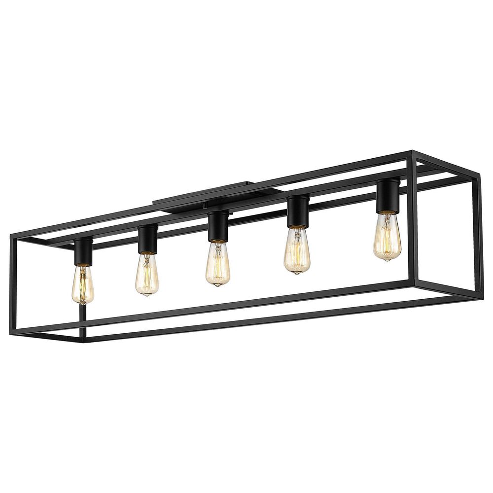Golden Lighting Wesson 41" Flush Mount in Matte Black, , large