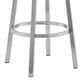 Blue River Lorin 26" Swivel Counter Stool with White Cushion in Stainless Steel, , large