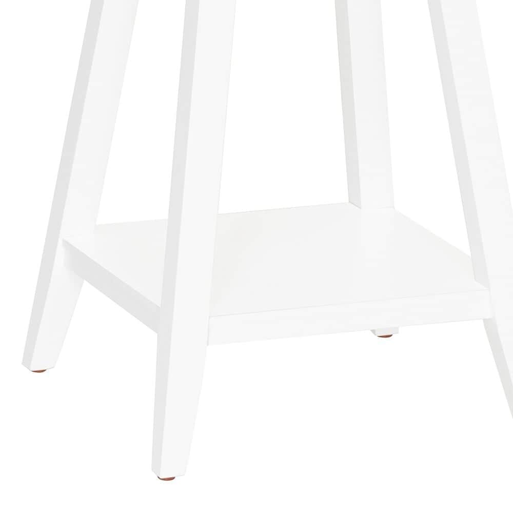 Linden Boulevard Petunia Side Table in White, , large