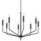 Mitzi Lighting Bailey 8-Light Chandelier in Aged Brass and Soft Black, , large