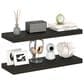 HOMLUX 35" Wall Mounted Floating Shelf with Invisible Brackets in Tobacco Oak (Set of 2), , large
