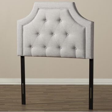 Baxton Studio Mars Twin Headboard in Greyish Beige, , large