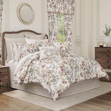 Royal Court Rosewood 4-Piece California King Comforter Set in Rose, , large