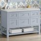 James Martin Vanities Breckenridge 48" Single Bathroom Vanity in Serenity Blue with 3 cm Lime Delight Quartz Top and Rectangular Sink, , large
