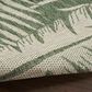 Nourison Garden Oasis GOA02 Green and Ivory 3" x 5" Indoor/Outdoor Area Rug, , large