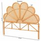 Baxton Studio Flower Modern King Headboard in Light Honey, , large