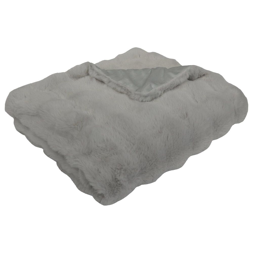 Hallmart Collectibles Bubble 50" x 60" Throw in Gray, , large
