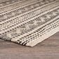 L&R Resources Bleached Naturals 7"9" x 9"9" Jet Black Area Rug, , large