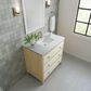 James Martin Vanities Celeste 36" Single Vanity in Sun-washed Oak with Embossed Shagreen and with Single Hole 3 cm Arctic Fall Top & Backsplash, , large