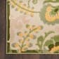 Nourison Aloha ALH17 2" x 6" Ivory and Green Indoor/Outdoor Runner, , large