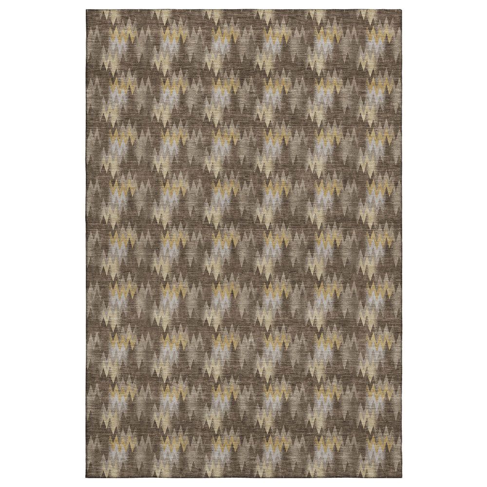 Dalyn Rug Company Soft Essentials Chevron Chocolate 10" x 14" Area Rug, , large