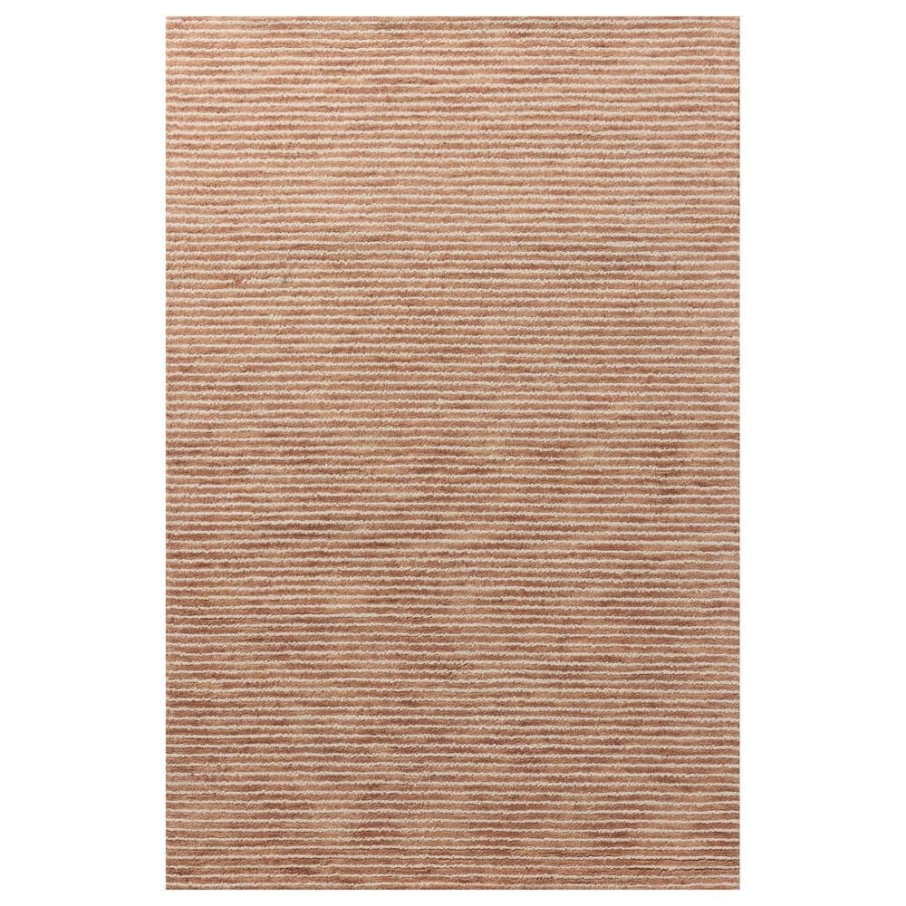 Loloi Sunday Terracotta and Ivory 2&#39;3&quot; x 3&#39;9&quot; Area Rug, , large