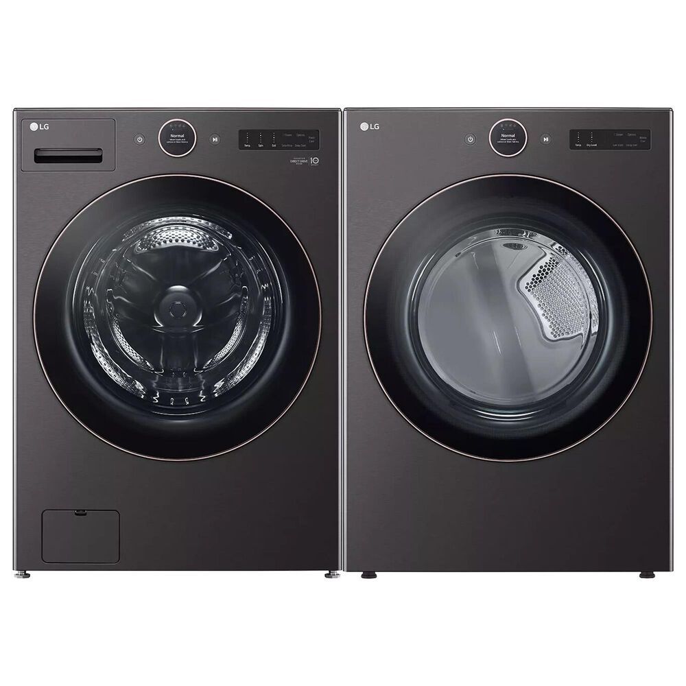 LG 5.0 Cu. Ft. Washer and Gas Dryer Laundry Pair in Black , , large