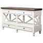 Rustic Root Console Table in White with Raftwood Top, , large