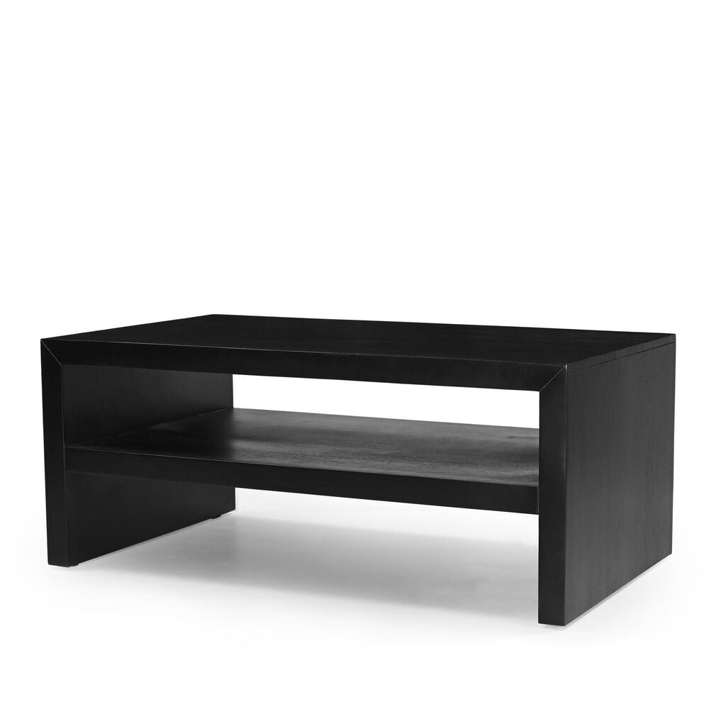 Jofran Dev 1-Shelf Coffee Table in Black, , large
