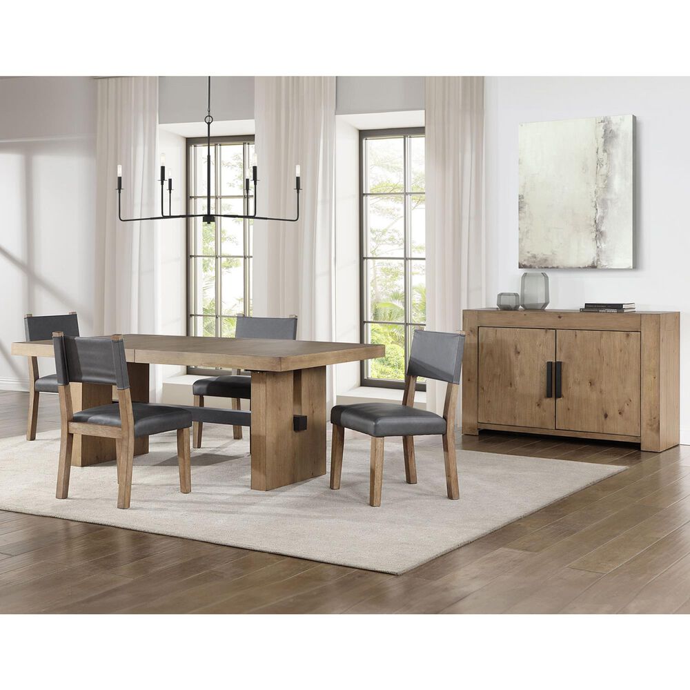 Steve Silver Aubrey 2-Door Server in Brown, , large
