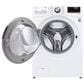 LG 5 Cu. Ft. Front Load Washer and 7.4 Cu. Ft. Electric Dryer Laundry Pair with Pedestals in White, , large