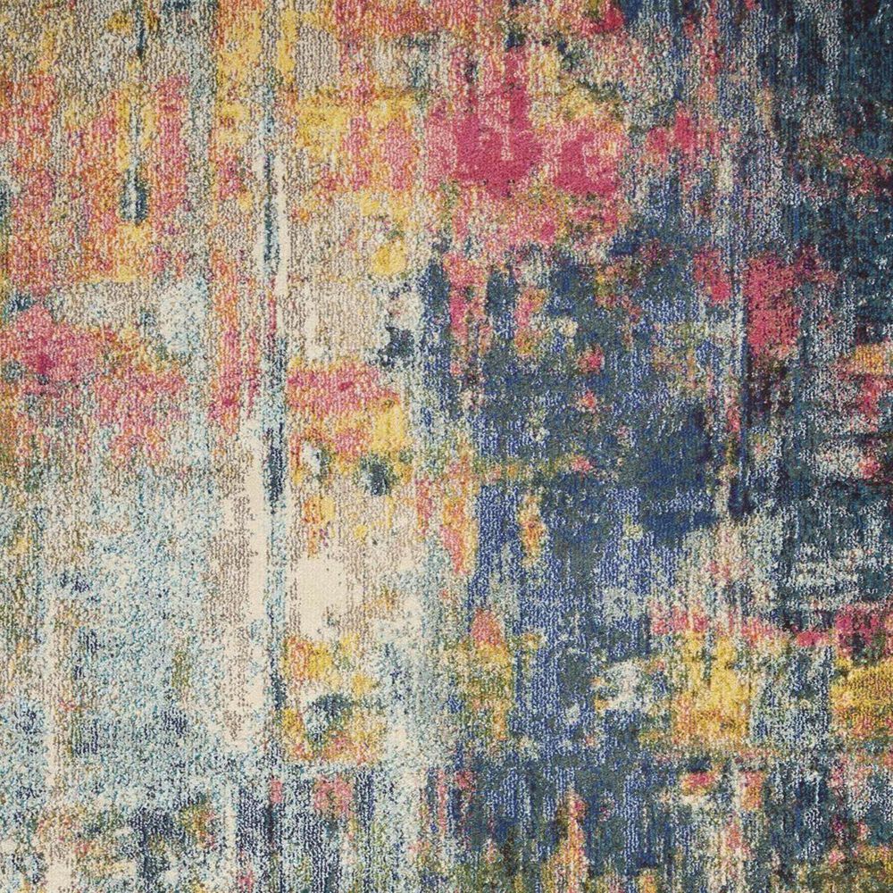 Nourison Celestial CES09 5&#39;3&quot; x 7&#39;3&quot; Blue and Yellow Area Rug, , large