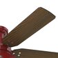 Hunter Mill Valley Low Profile 52" Outdoor Ceiling Fan with Light in Barn Red, , large