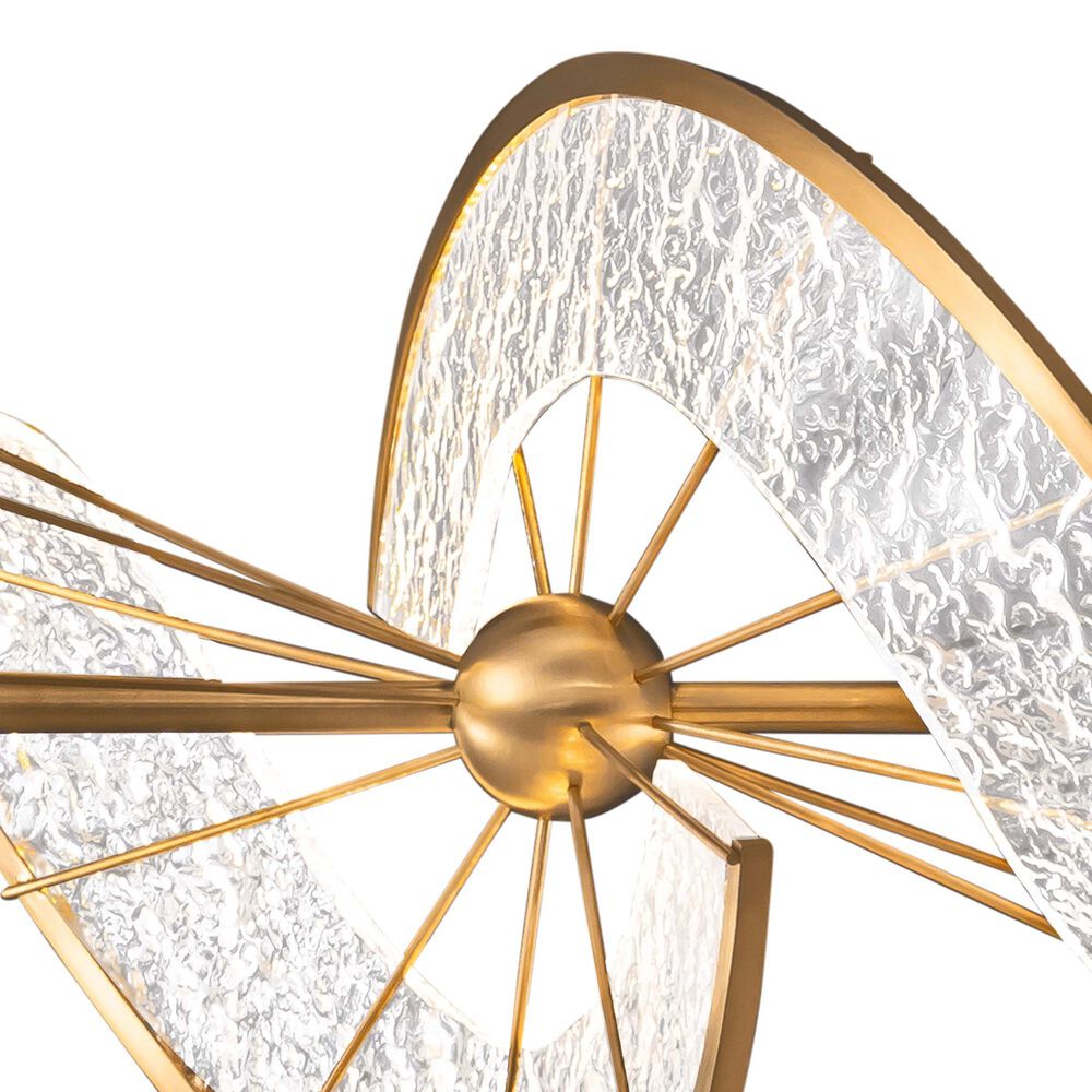 Golden Lighting Aurora 1-Light LED Linear Pendant in Brushed Champagne, , large