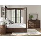 Ashley Dilenno California King Canopy Bed in Dark Brown, , large