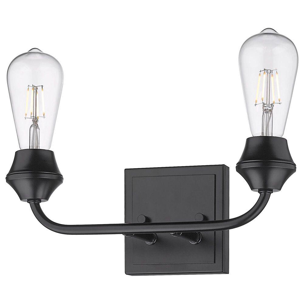 Golden Lighting Ormond 2-Light Bath Vanity in Matte Black, , large