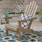 Hearth and Haven Hollywood Outdoor Foldable Adirondack Chair with Straight Armrests in Grey, , large