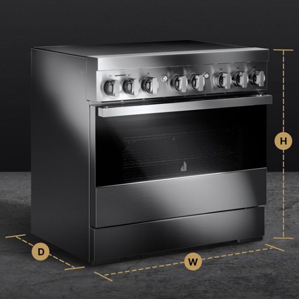 JennAir Rise 4.1 Cu. Ft. Professional Induction Range in Stainless Steel, , large
