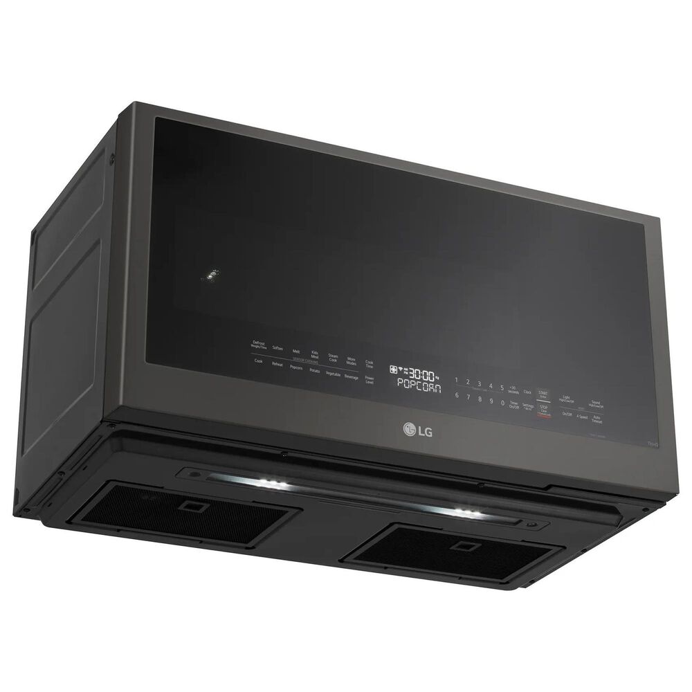 LG 2 Cu. Ft. Over-The-Range Microwave Oven in PrintProof Black Stainless Steel, , large