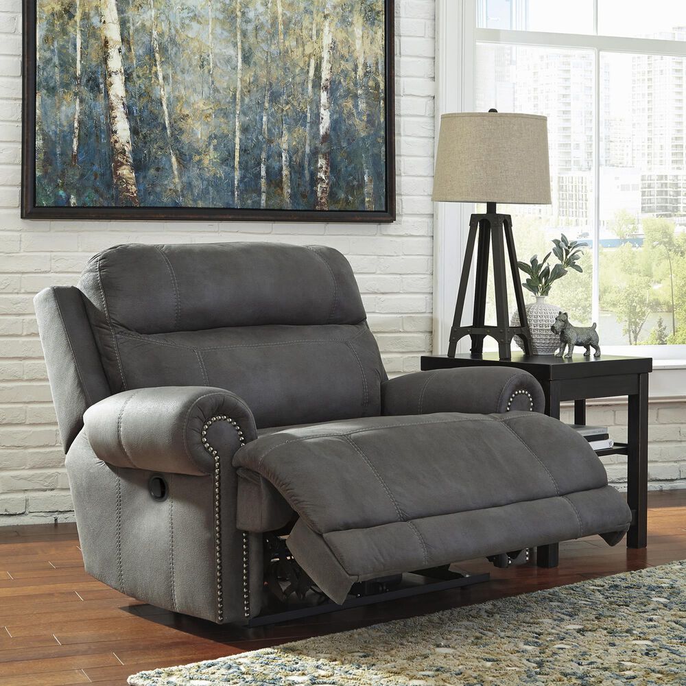 Ashley Austere Manual Wall Recliner in Gray, , large