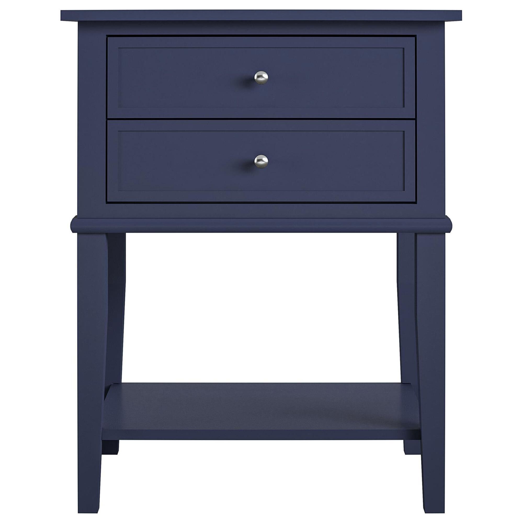Navy discount accent table