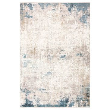 Feizy Rugs Cadiz 12" x 18" Ivory and Blue Area Rug, , large