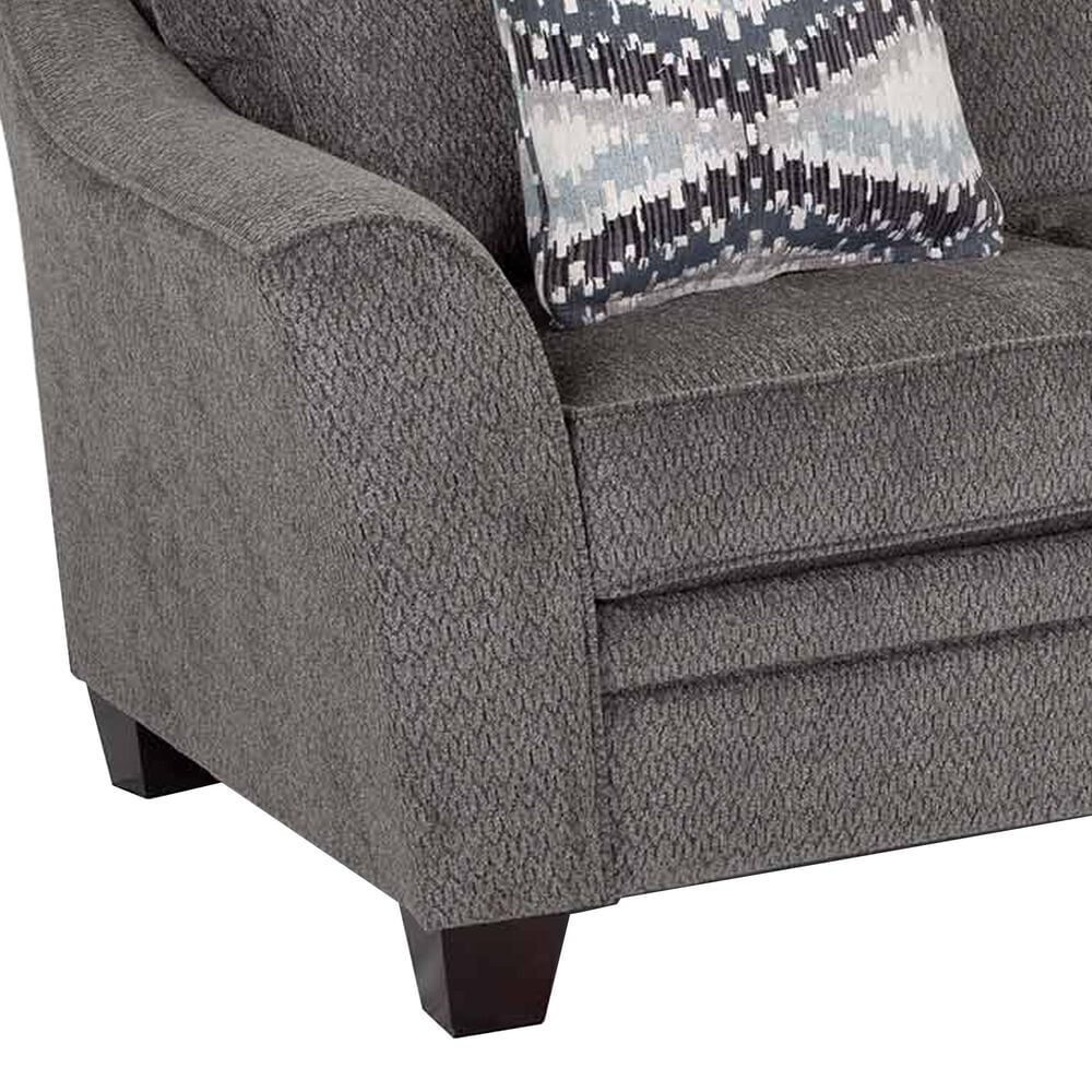 Moore Furniture Eastbrook Stationary Sofa and Loveseat Set in Shasta Charcoal, , large