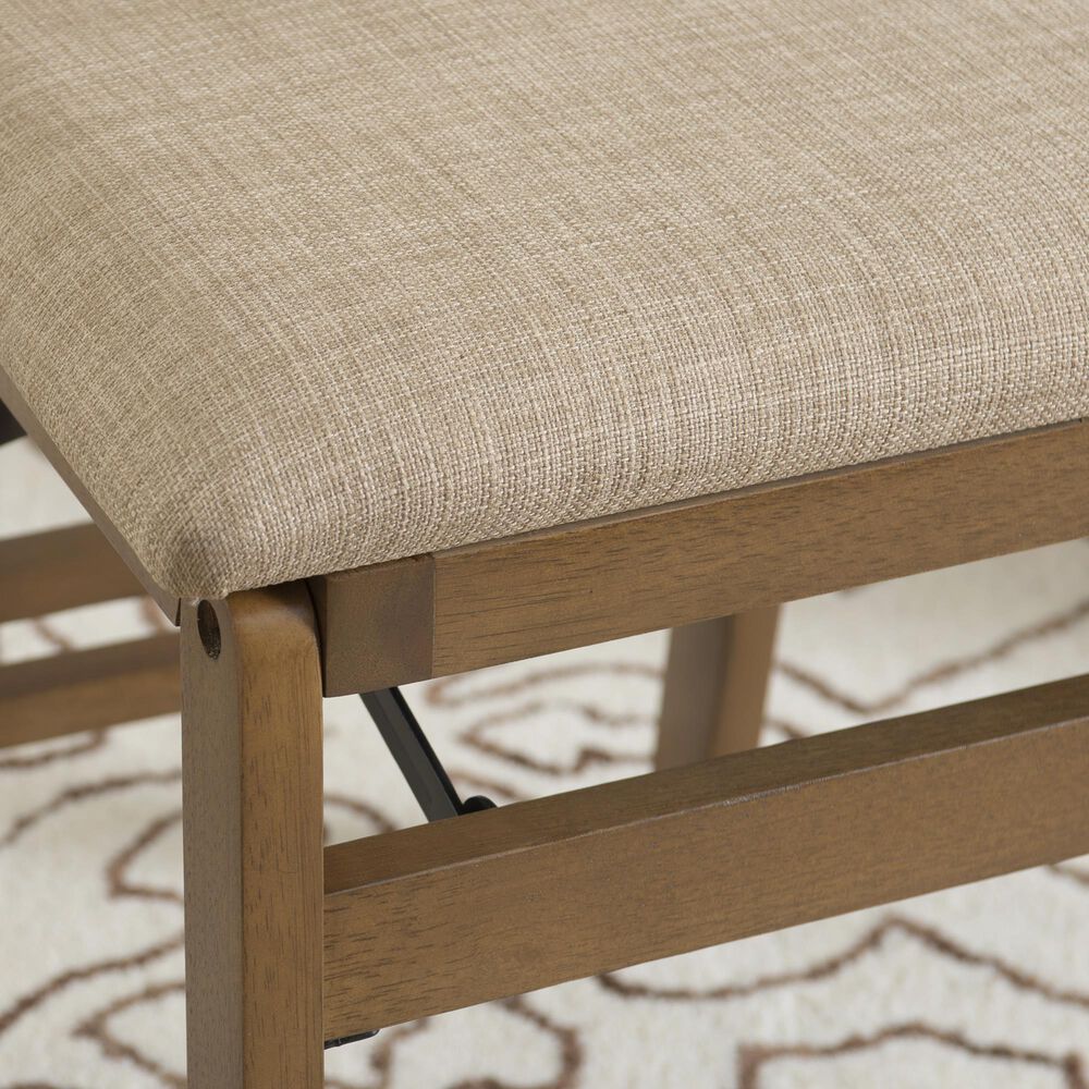 Linon Home Decor Norwich Woven Folding Chair in Natural, , large
