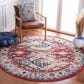 Safavieh Riviera RIV157 6"7" Round Red and Blue Area Rug, , large