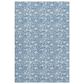 Dalyn Rug Company Soft Essentials Floral Denim 10" x 14" Indoor/Outdoor Area Rug, , large