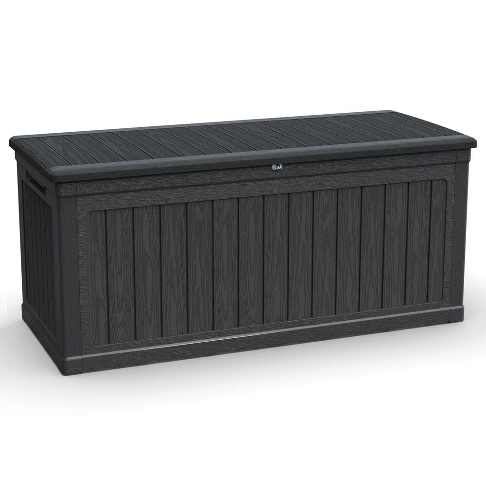 Hearth and Haven 260-Gallon Outdoor Plastic Deck Box in Black, , large