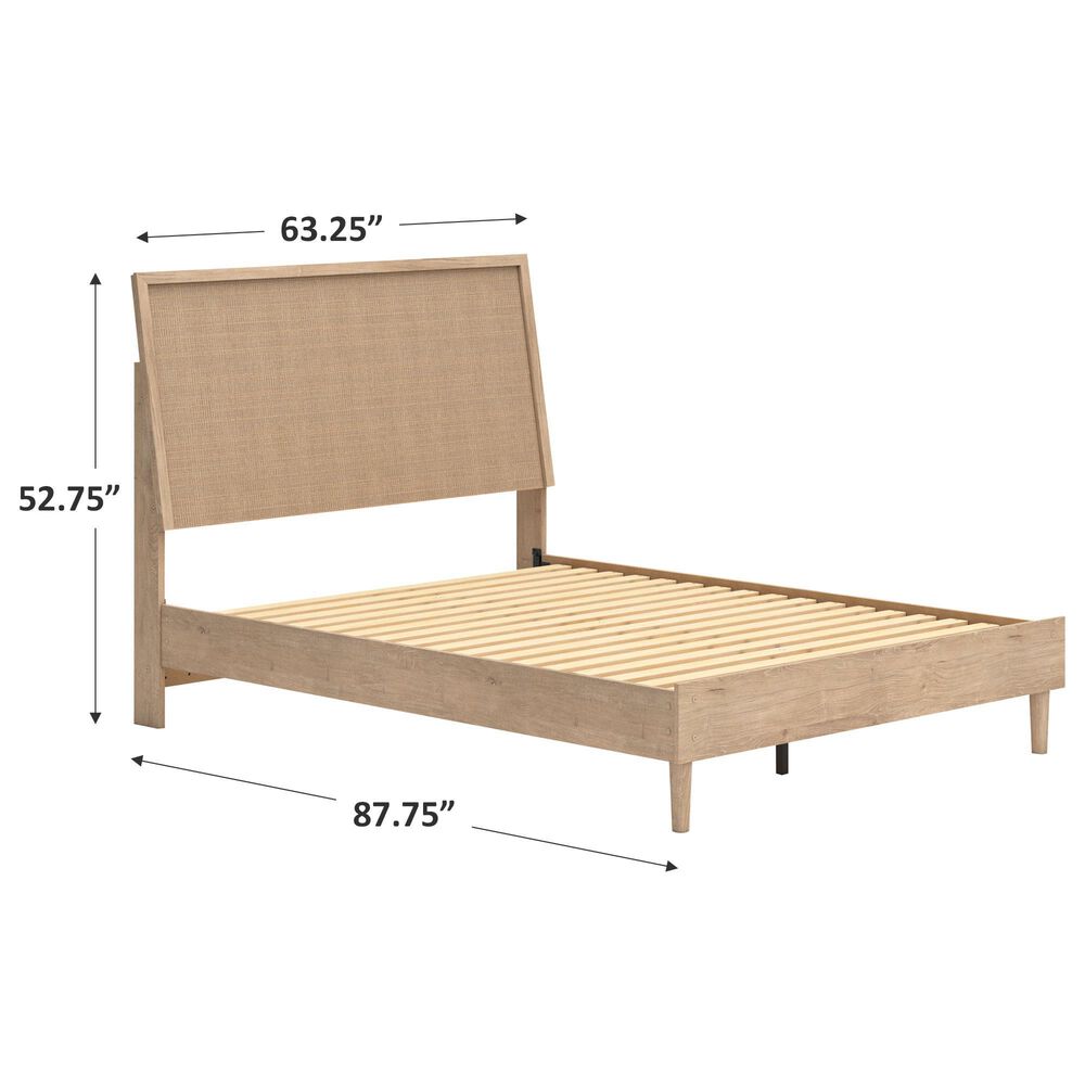 Ashley Cielden Queen Platform Bed in Tan, , large
