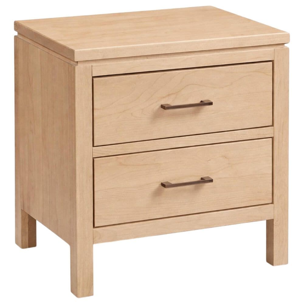 Archbold Furniture West 2 Drawer Wide Nightstand in Oat, , large