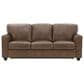 Pennycross Haven Euro Mechanism Queen Sleeper Sofa in Chestnut, , large