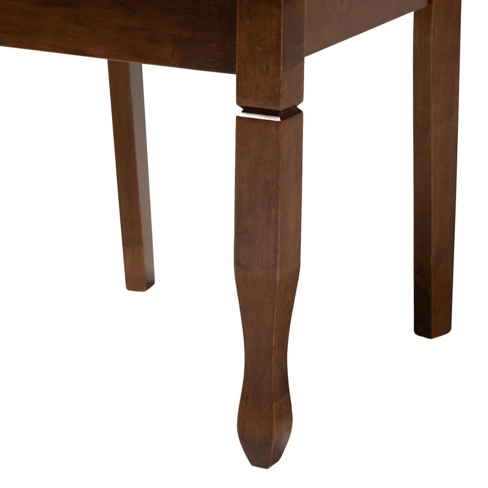 Baxton Studio Augustine Side Chair in Walnut Brown (Set of 4), , large