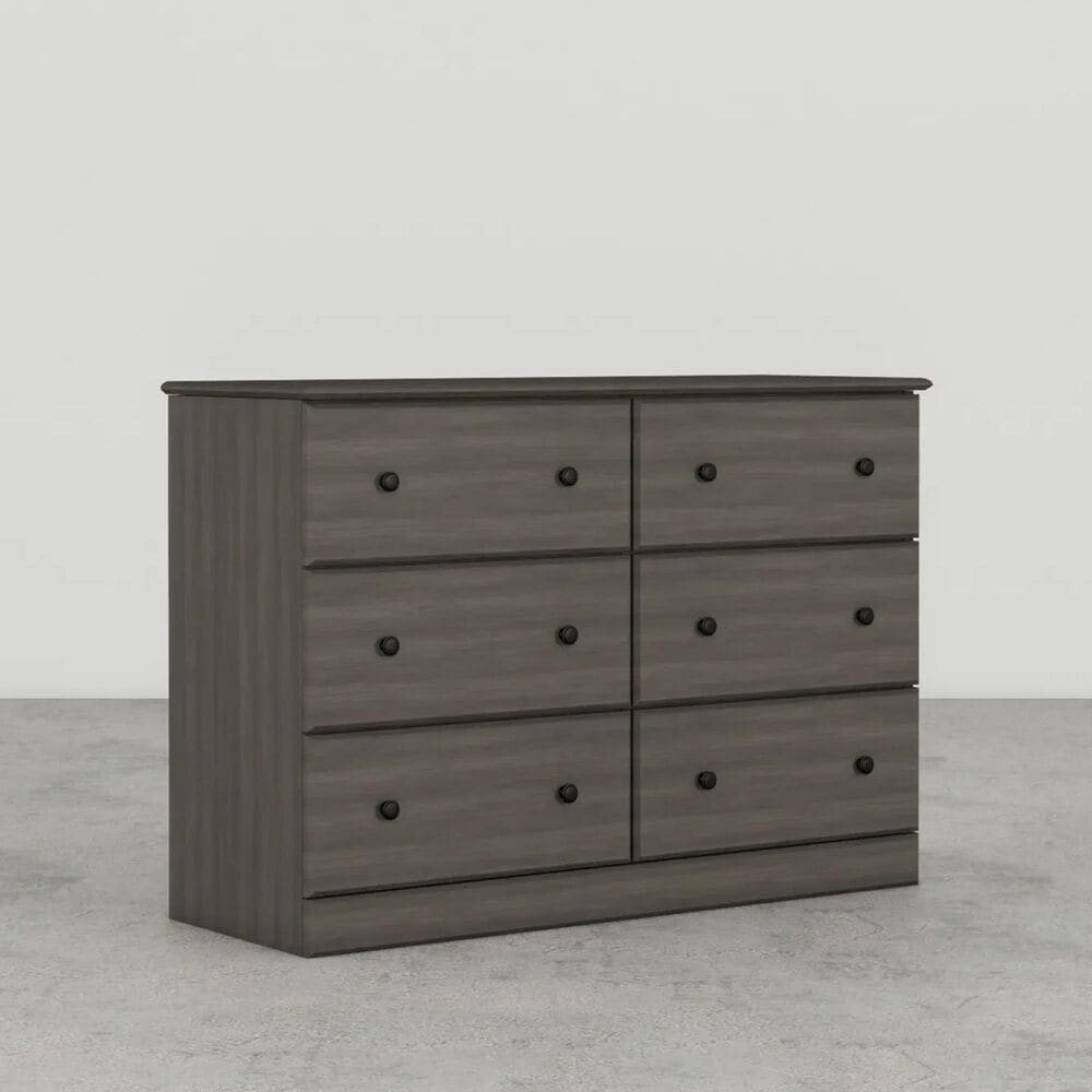 Lemoore Essential 45&quot; 6-Drawer Dresser in Storm Grey, , large