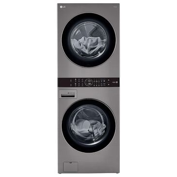 LG WashTower 4.5 Cu. Ft. Washer and 7.4 Cu. Ft. Electric Dryer in Graphite Steel, , large
